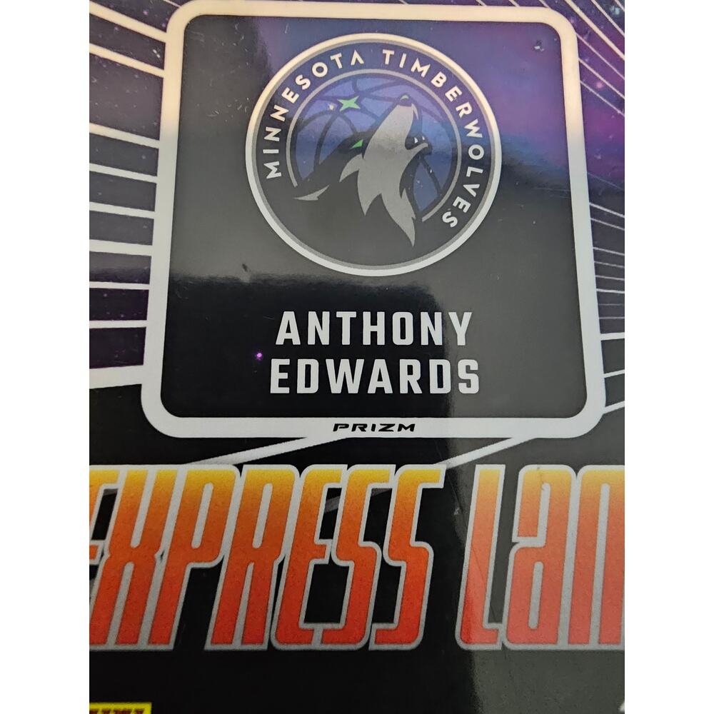 Anthony Edwards 2023-24 Panini Donruss Optic #24 - Express Lane - Purple Prizm - Picture 4 of 4